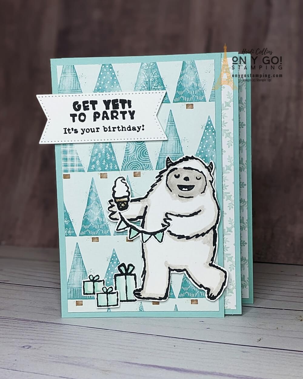 Gettin' Yeti for Christmas Greeting Cards | LookHUMAN