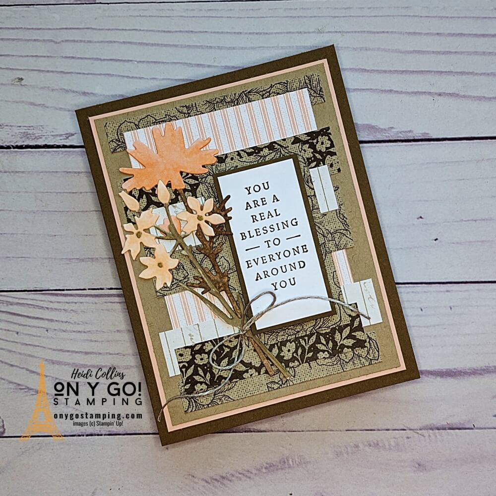 Easy Card Making with Patterned Paper and a Card Sketch - ON Y GO! STAMPING