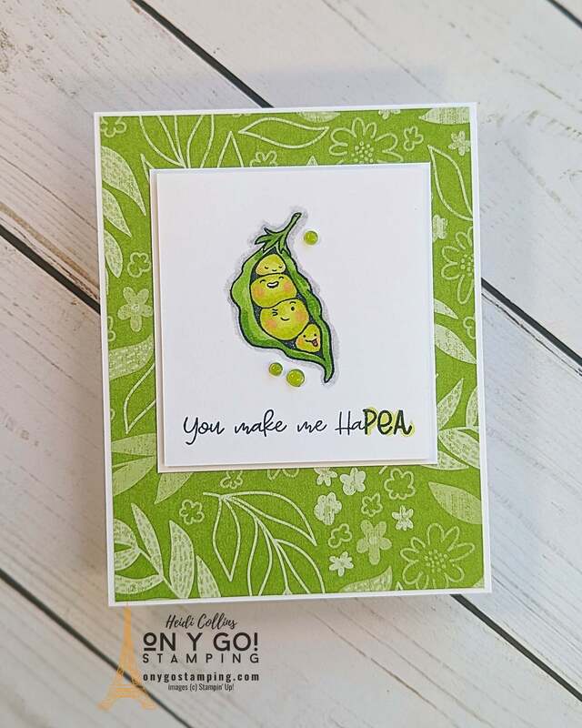 Use the Sweet Peas stamp set from Stampin' Up!®️ to create a handmade thank you card.