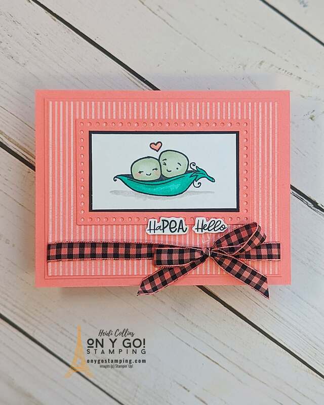 Create a sweet handmade card with the Sweet Peas stamp set from Stampin' Up!®️ See the video tutorial!