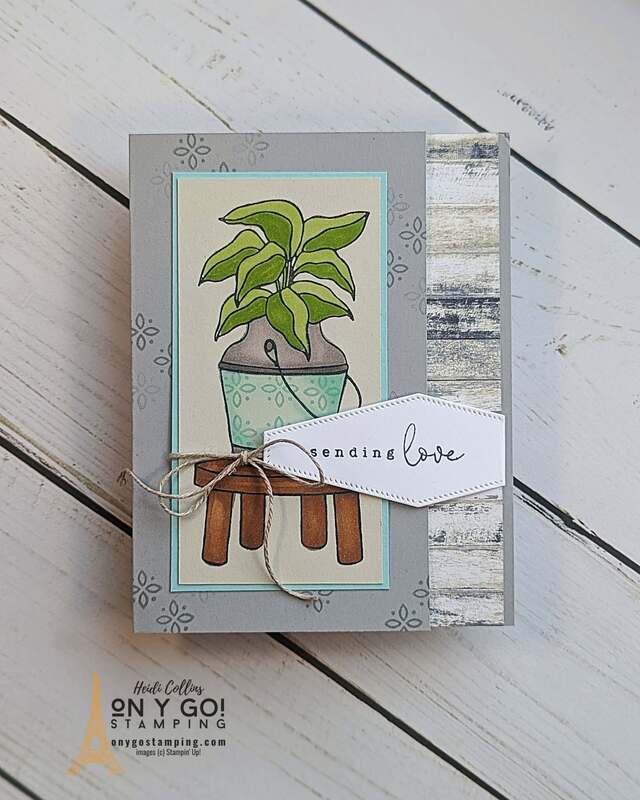 Easy fun fold card using the Country Flowers stamp set from Stampin' Up!®️ with the Nested Essentials dies.