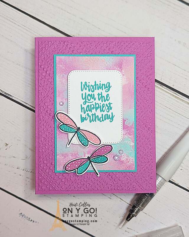 Handmade birthday card using the Happiest Day stamp set and Unbounded Beauty patterned paper from Stampin' Up!®️ 