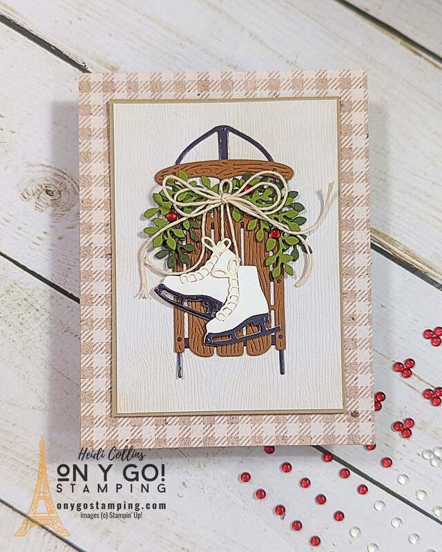 Use the Sophisticated Sled dies to create a beautiful handmade winter-themed card. See the complete video tutorial for this card!