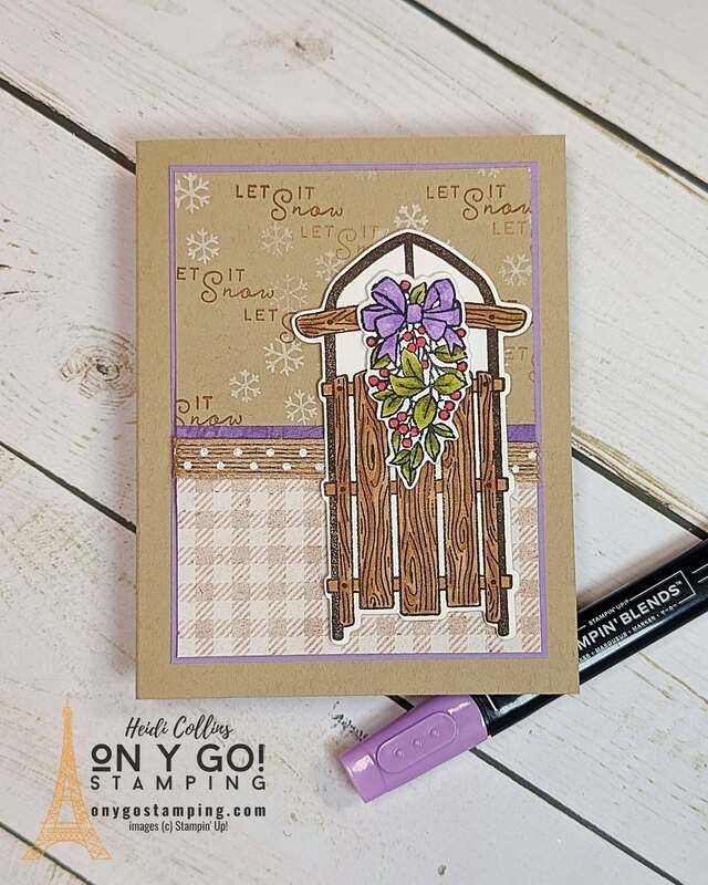 Create winter-themed cards with the Sophisticated Sled stamp set and dies from Stampin' Up!®️ 