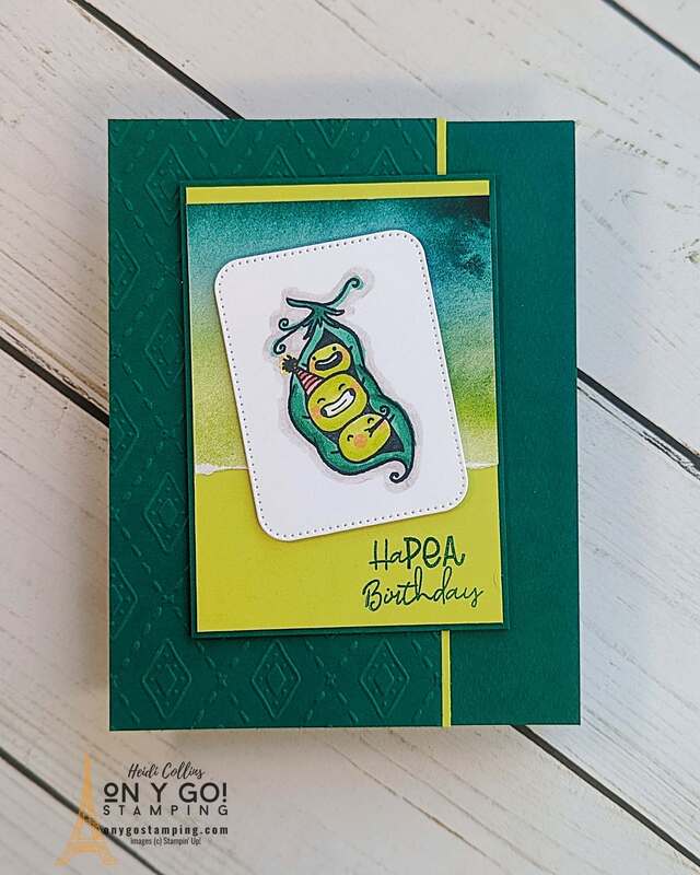 Use the Sweet Peas stamp set from Stampin' Up!®️ to create a fun handmade birthday card.